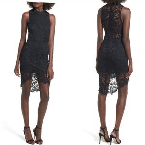 ASTR The Label Samantha Lace High Neck Dress
